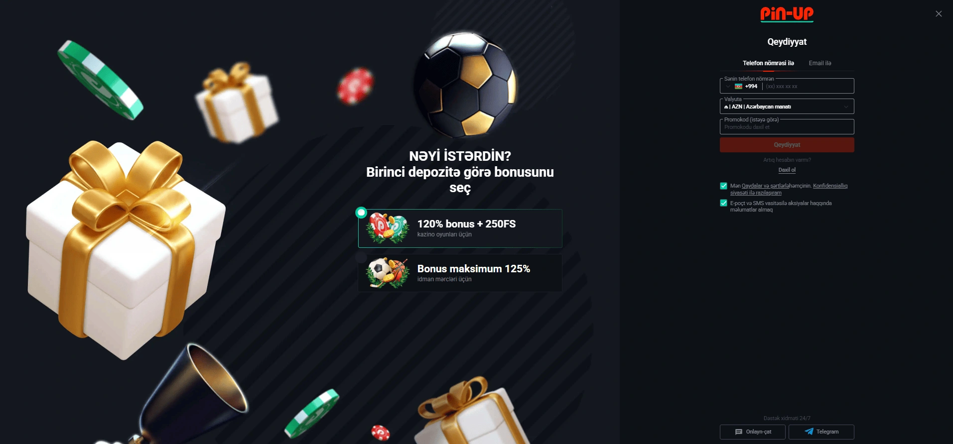 Güzgü Linkləri Vasitəsilə Pin-Up Casino Giriş